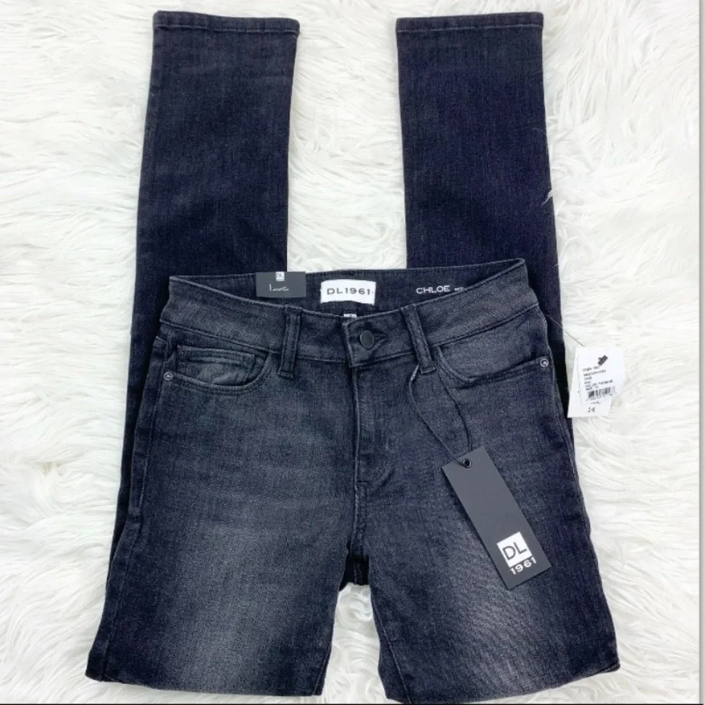 𝅺DL1961 Chloe Moto Skinny Jeans Girl 14 Torque
